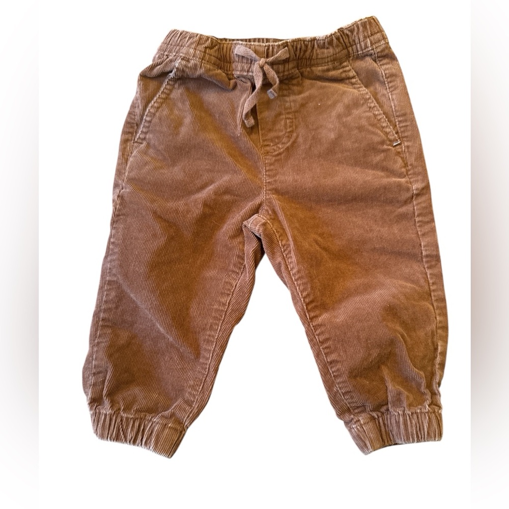 Janie and Jack Brown Corduroy Joggers